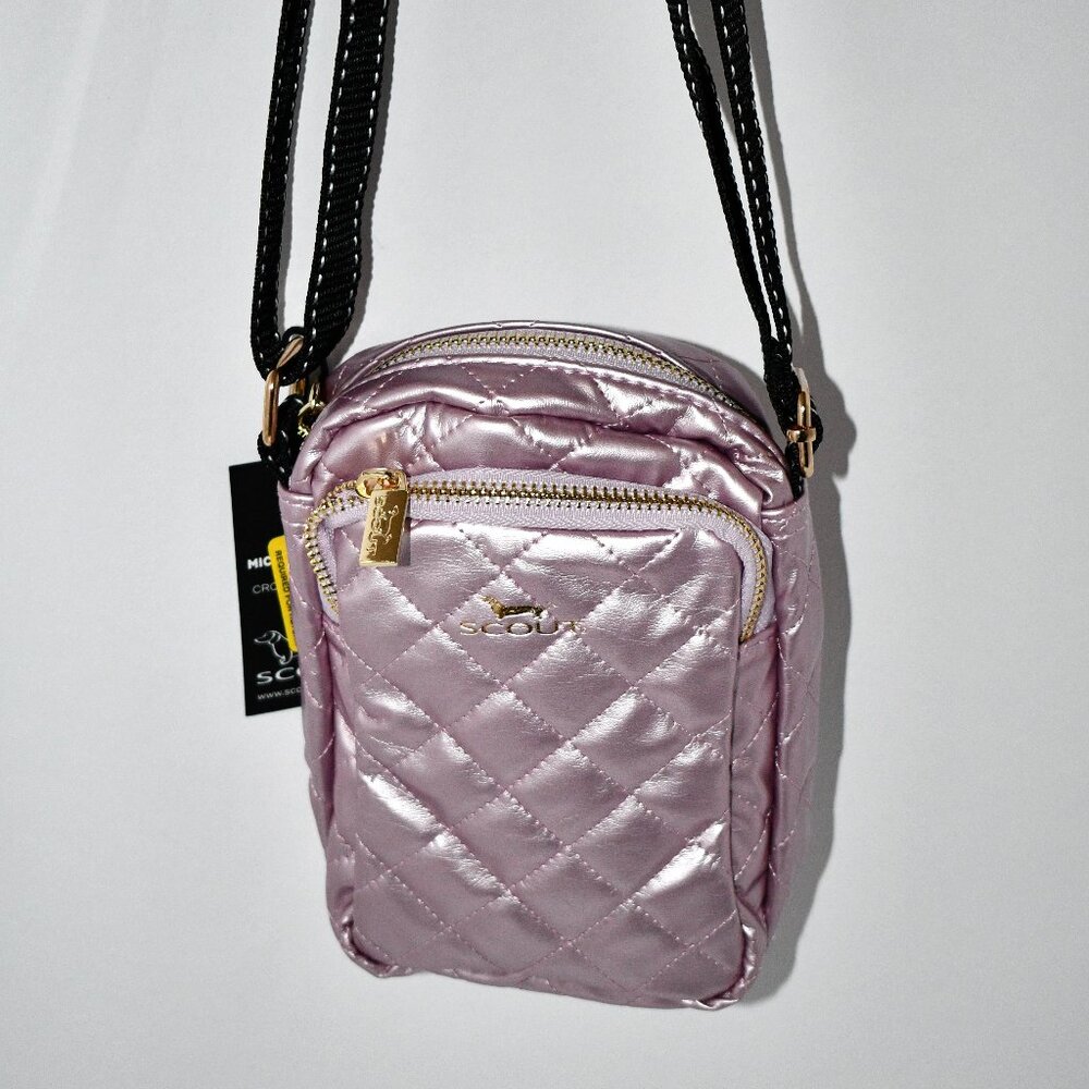 Scout Bags Quilted Crossbody The Micromanager in Pink Quilted NWT